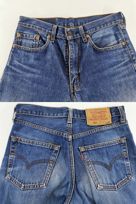 Levis 508 Jeans Distressed Size 30 Levis Denim Le… - image 6