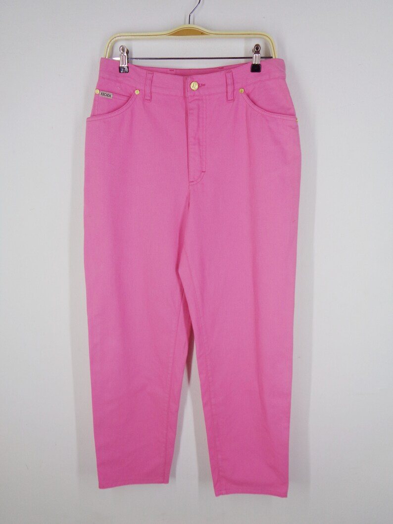 Escada Margaretha Ley Jeans Size 40 Vintage Escada Pants Escada Margaretha Ley Made In Italy Color Trousers Pants Jeans Size 3132x28.5