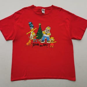 The Simpsons Shirt Vintage 00&#39;s The Simpsons &quot;D&#39;Oh Ho Oh!&quot; Cartoon Tee T Shirt Size XL