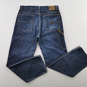 Polo Ralph Lauren Jeans Vintage Polo Ralph Lauren Dungrarees Carpenter Denim Jeans Size 36/33x32