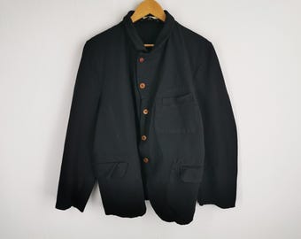 ジャケット・アウター 1990s comme des garcons shirt jacket Comme Des Garcons Homme JACKET CDG Homme Cotton Twill Coat Size