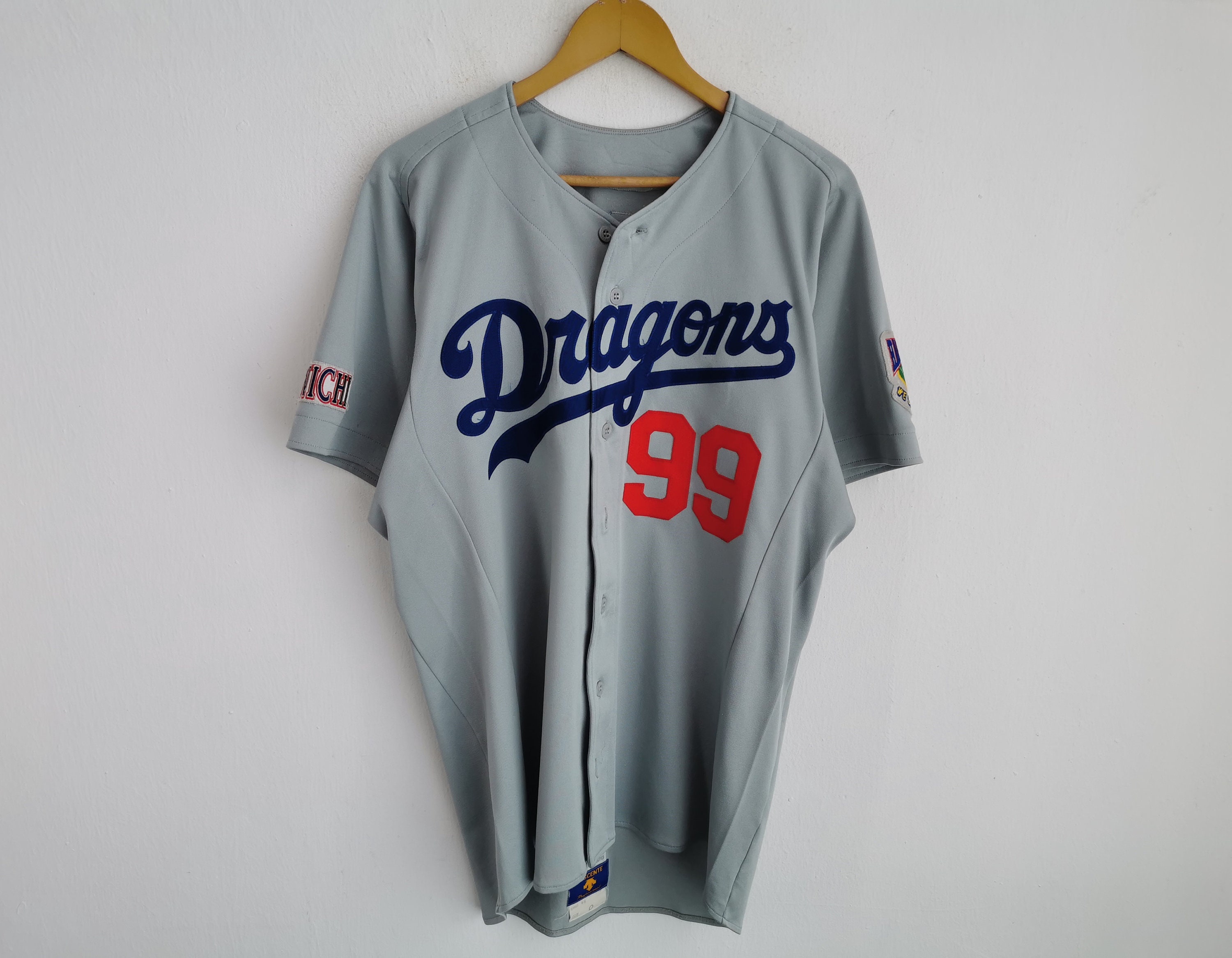 Dragons Baseball Jersey Vintage Size Jaspo O Chunichi Dragons By Descente Made In Japan Baseball Jersey Shirt Size L