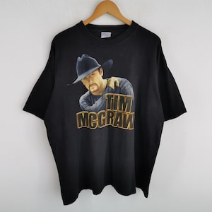 Tim Mcgraw アーティスト ミュージシャン 洋楽 Tシャツ Vintage Tim Mcgraw T-shirt Country Music Double-sided