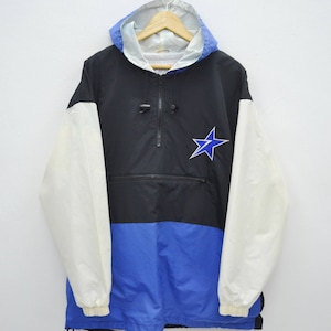 Converse Jacket Vintage Converse Windbreaker 90s Converse One Star Half Zipper Hoodie Jacket Size L