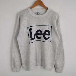 Lee Sweatshirt Vintage Lee Big Logo Pullover Sweatshirt Made In USA Size M