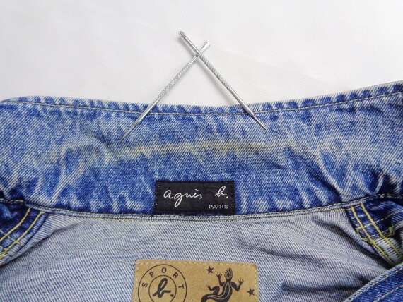 Agnes B Jacket Distressed Vintage Agnes B Denim 90s Agnes B Sport 