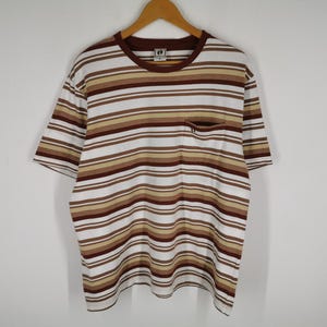 Hang Ten Shirt Hang Ten Striped Pocket Tee T Shirt Size M