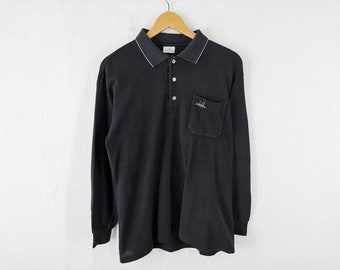 Dunhill Shirt Vintage Dunhill Poloshirt Vintage Dunhill Sport Langarm Poloshirt Größe L