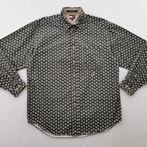Tommy Hilfiger Shirt Vintage 90s Tommy Hilfiger Checkred Button Shirt Size M