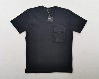 Vintage Issey Miyake Men T Shirt Single Pocket Made in Japan