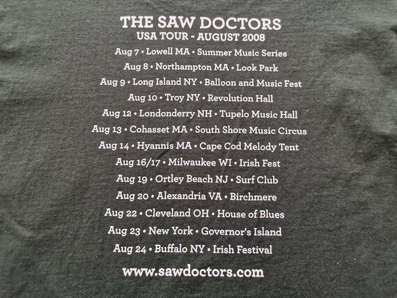 The Saw Doctors Shirt Vintage 90s The Saw Doctors… - image 5