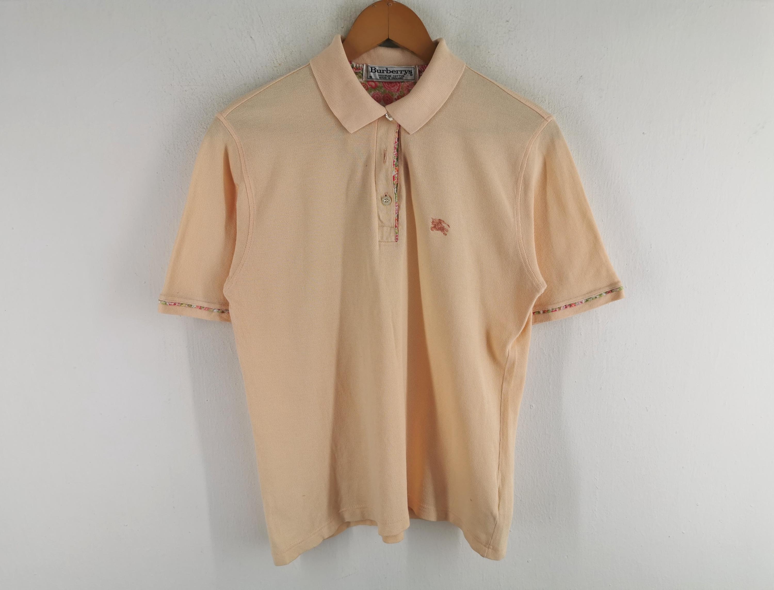 Thomas Burberry Polo Manga Larga Burberry Camisa Blanca De Manga
