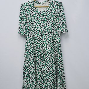 Hanae Mori Women Dress Vintage Hanae Mori Boutique Polkadot Print Hanae Mori Vintage Dress