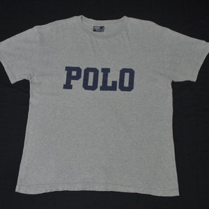 Polo Ralph Lauren Shirt Vintage Ralph Lauren T Shirt 90s Polo Ralph Lauren Made In USA Big Logo Tee T Shirt Size S