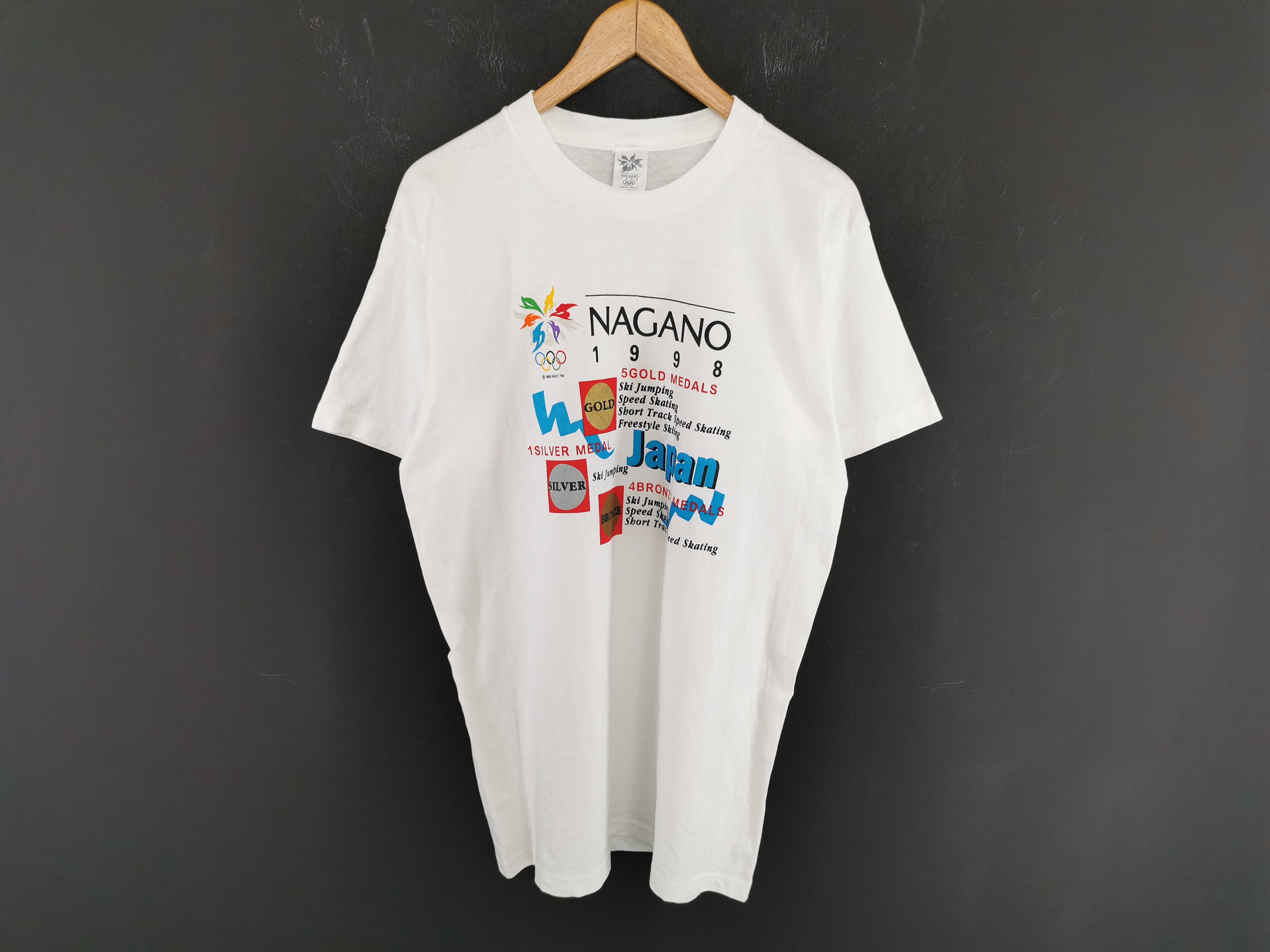長野オリンピック1998 IBM グラフィックTシャツ 1998 長野オリンピック IBM tシャツ 企業 コラボ スキー 五輪