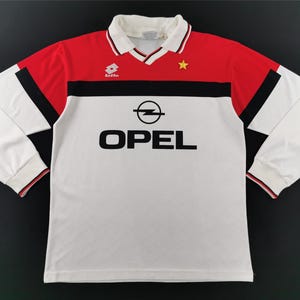 AC Milan Jersey Vintage 90s AC Milan By Lotto 94/95 Away Jersey Shirt Made In Italy Size L