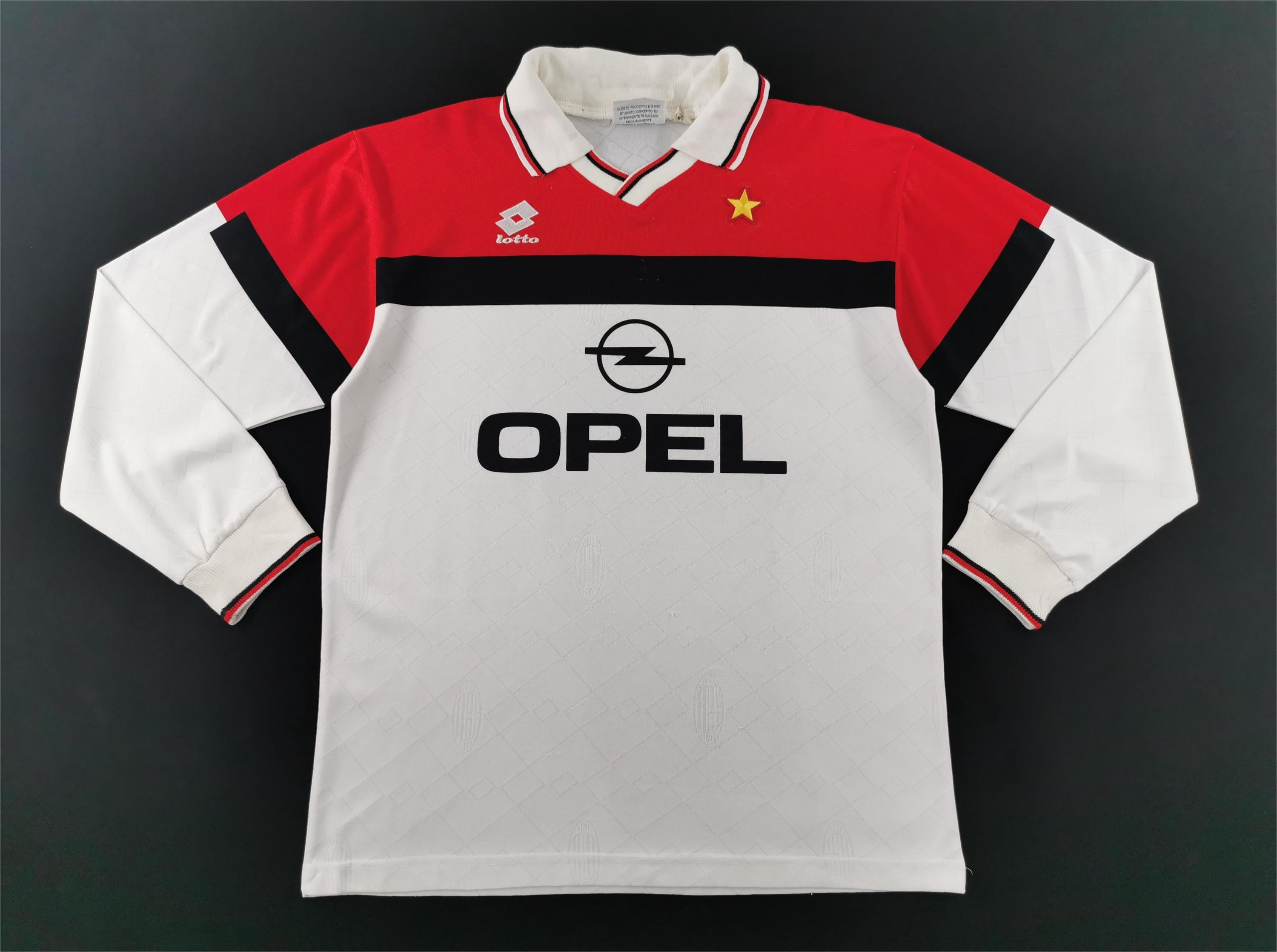 AC Milan Jersey Vintage 90s AC Milan by Lotto 94/95 Away