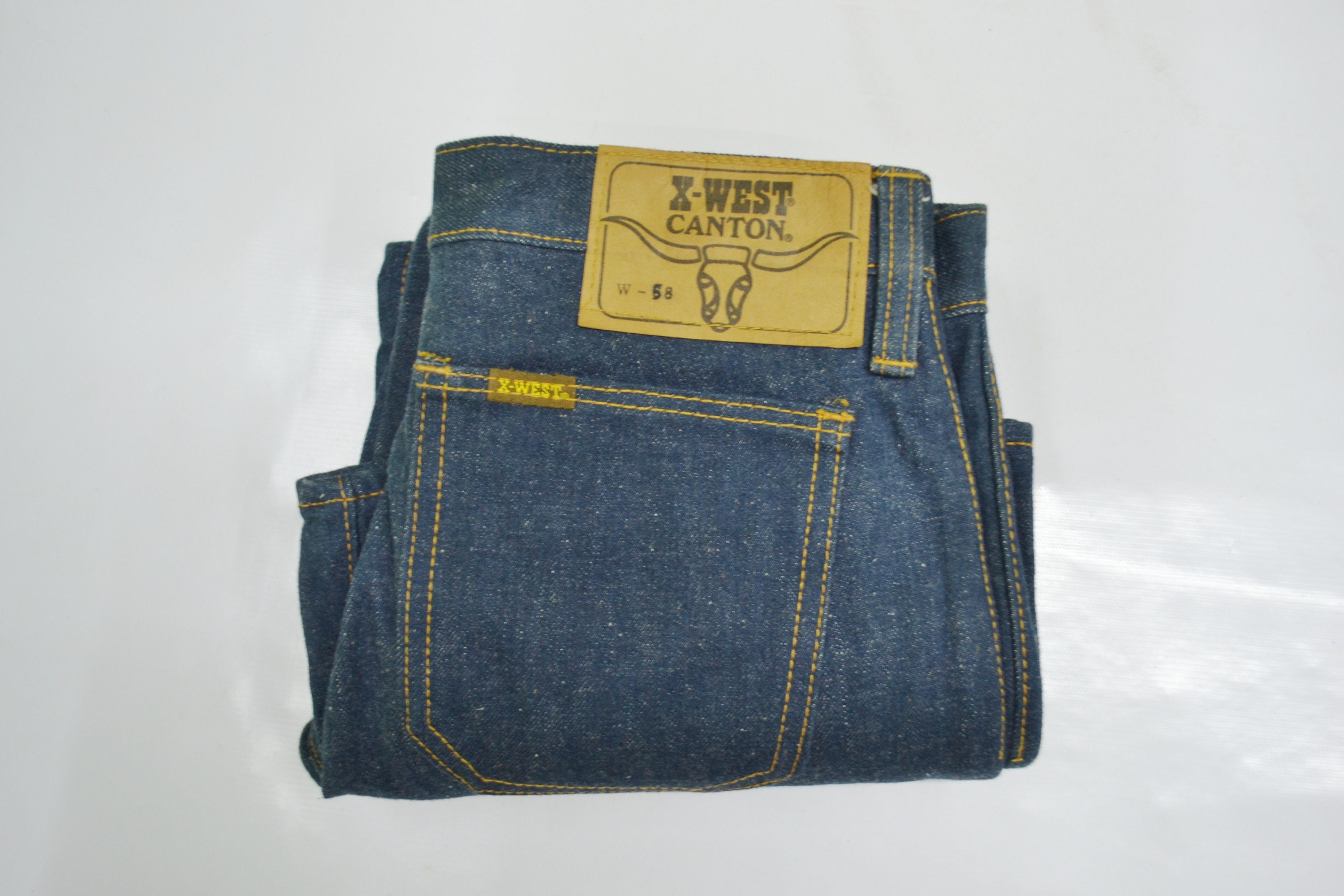 X-west Canton Jeans Vintage Size 28 Canton Denim Vintage - Etsy Israel