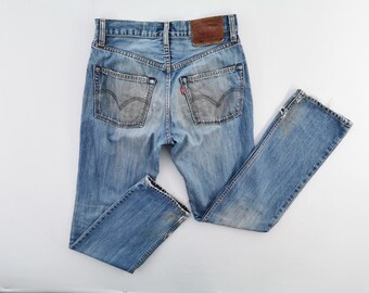 Levis 502 Jeans effet vieilli taille 29 Levis 502 Denim Levis Jeans pantalon taille 29/30 x 32