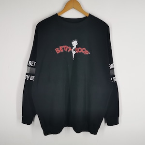 Betty Boop Sweatshirt Vintage Betty Boop Pullover Sweatshirt Size 3L