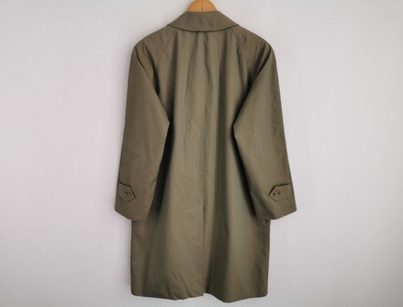 ジャケット・アウター 1980s BURBERRYS COTTON TRENCH COAT 1980s Burberrys Classic Khaki Tan Trench Coat Jacket With