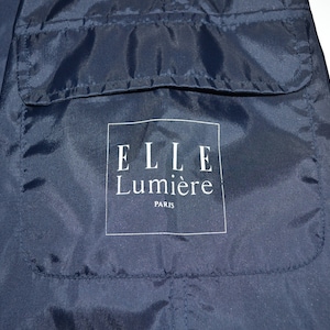 Elle Jacket Vintage Elle Windbreaker 90s Elle Lumiere Paris Nylon Packable Long Jacket Size M