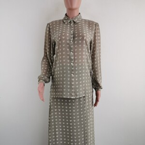 Jaeger Blouse Vintage Jaeger Made In Great Britain Women One Set Blouse Shirt Size M/L