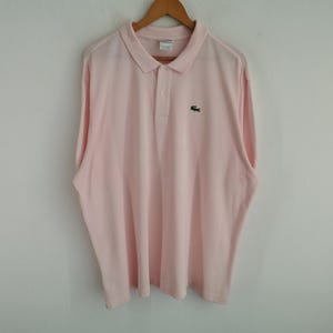 Camisa Lacoste Vintage Lacoste Logos Polo Talla XL