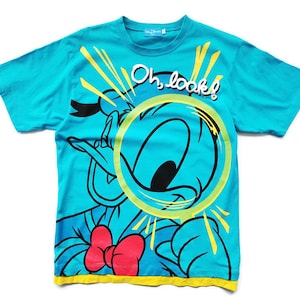 Donald Duck Shirt Donald Duck T Shirt Donald Duck By Tokyo Disney Over Print Tee T Shirt Size L