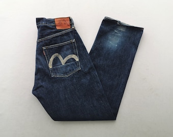 EVISU JEANSNo.2 2001濃紺 EVISU No2 Lot 2001 Selvedge Denim Pants #1494 - Etsy