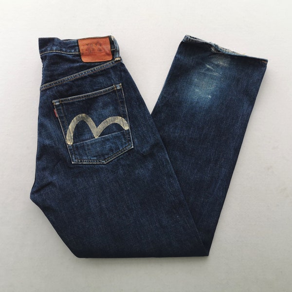 Evisu Jeans Vintage 90s Evisu Selvedge Denim Jeans Made In Japan Size 33/34x33