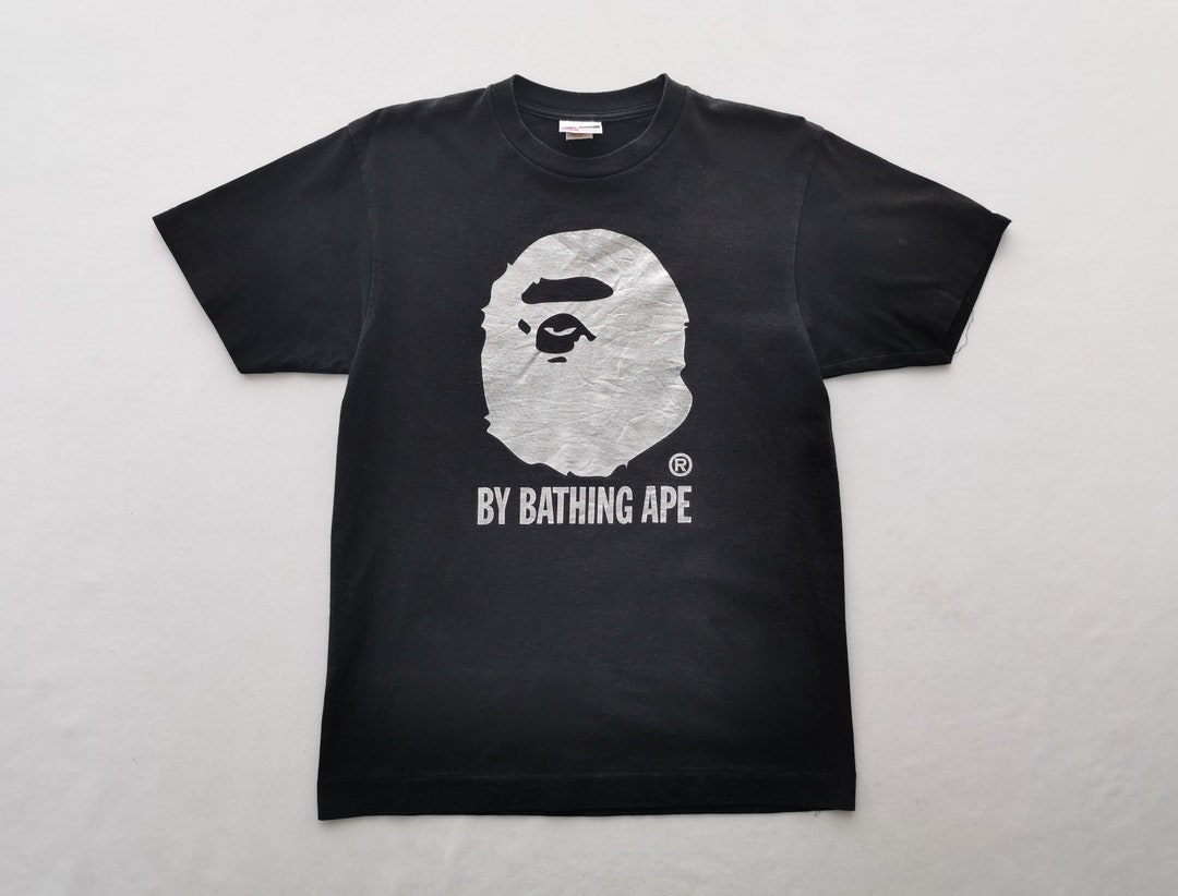 Bathing ape bape 90年代 ブラック Tシャツ BAPE X TOM AND JERRY 85TH 】APE HEAD TEE #1 | bape.com