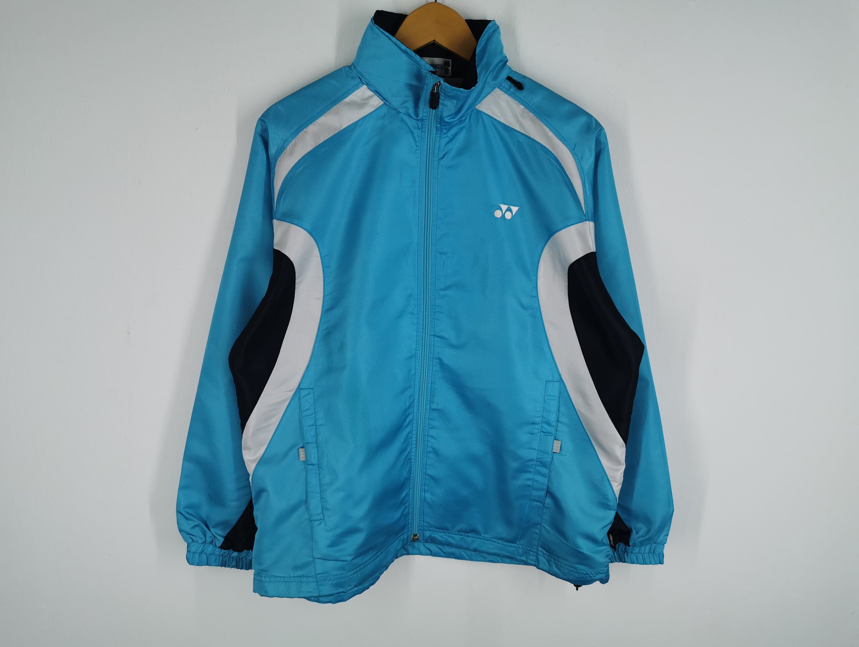 YONEX　DOUBLE HEAT CAPSULEジャケット Vintage YONEX Heat Capsule Badminton Blue Jacket Size M