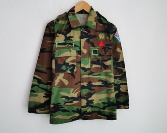Army Jacket Vintage Army Camouflage Uniform Vintage Korea