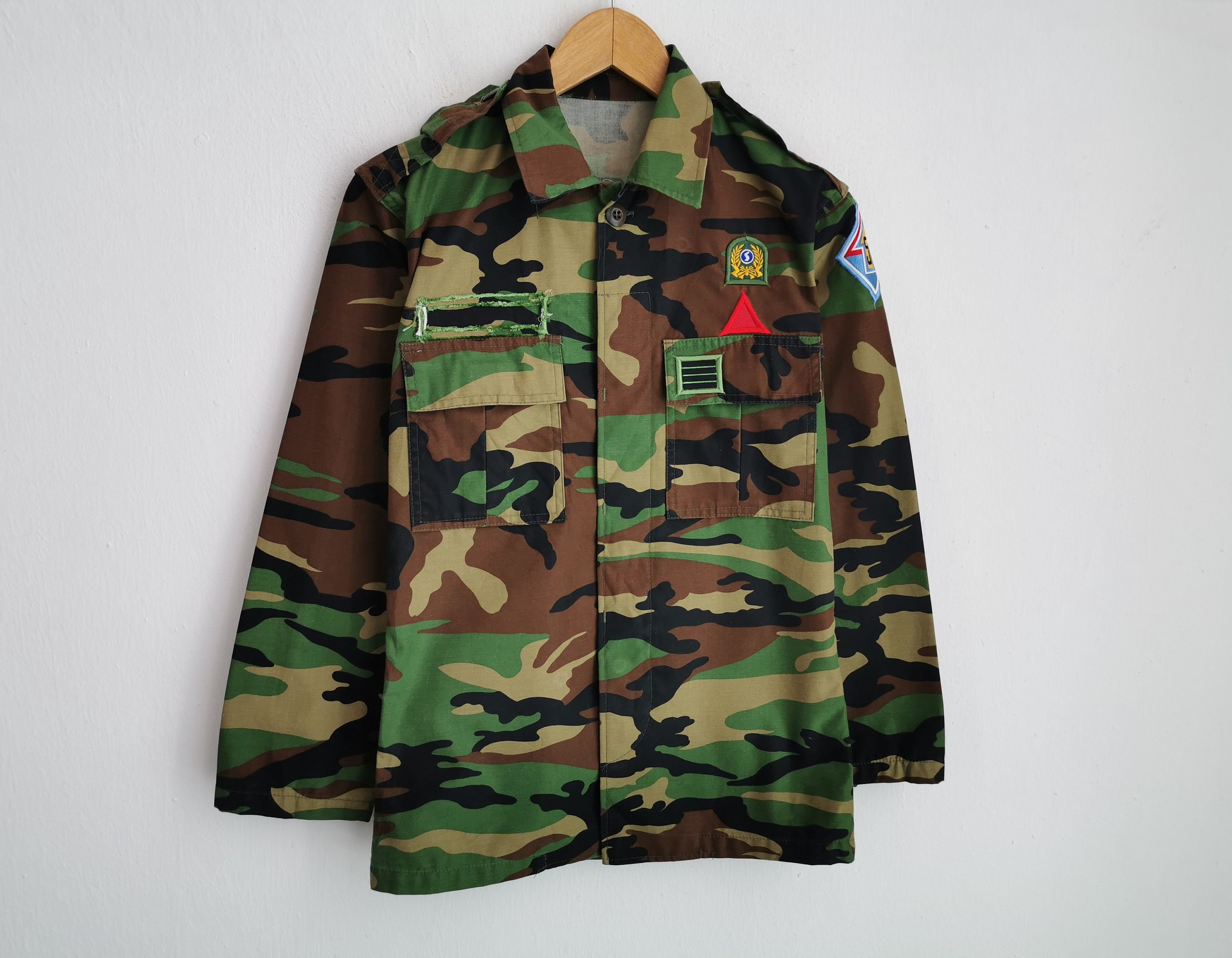 Army Jacket Vintage Army Camouflage Uniform Vintage Korea