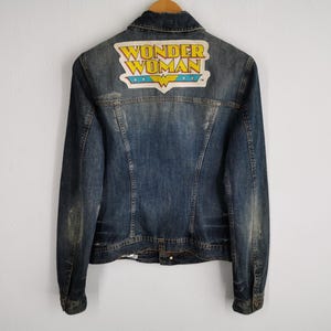 Dolce & Gabbana Jacket Vintage 90s Dolce and Gabbana Wonder Women Denim Jacket Made In Italy Size M