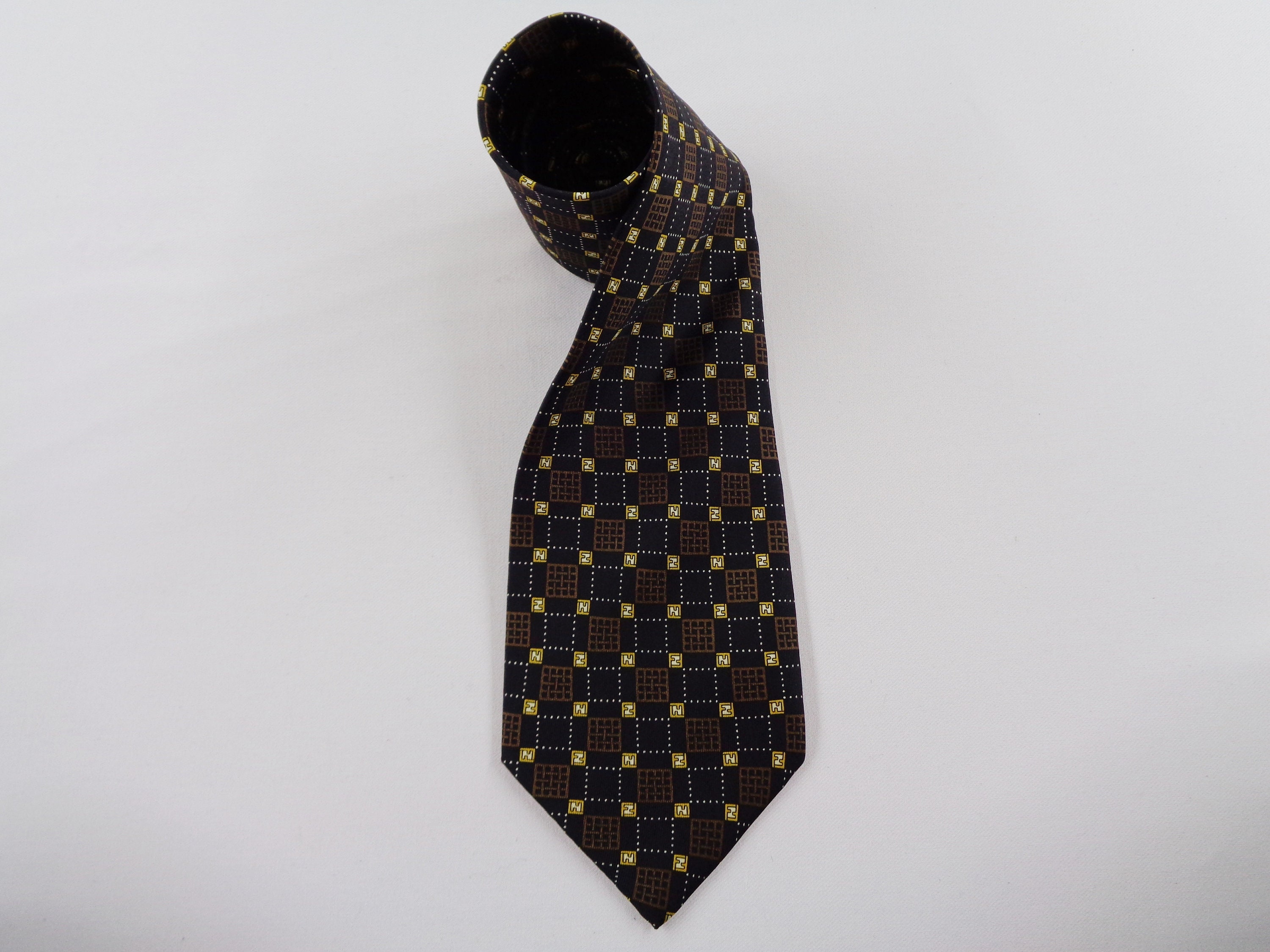 Fendi Tie Vintage Fendi Silk Necktie Vintage Fendi Made in - Etsy UK