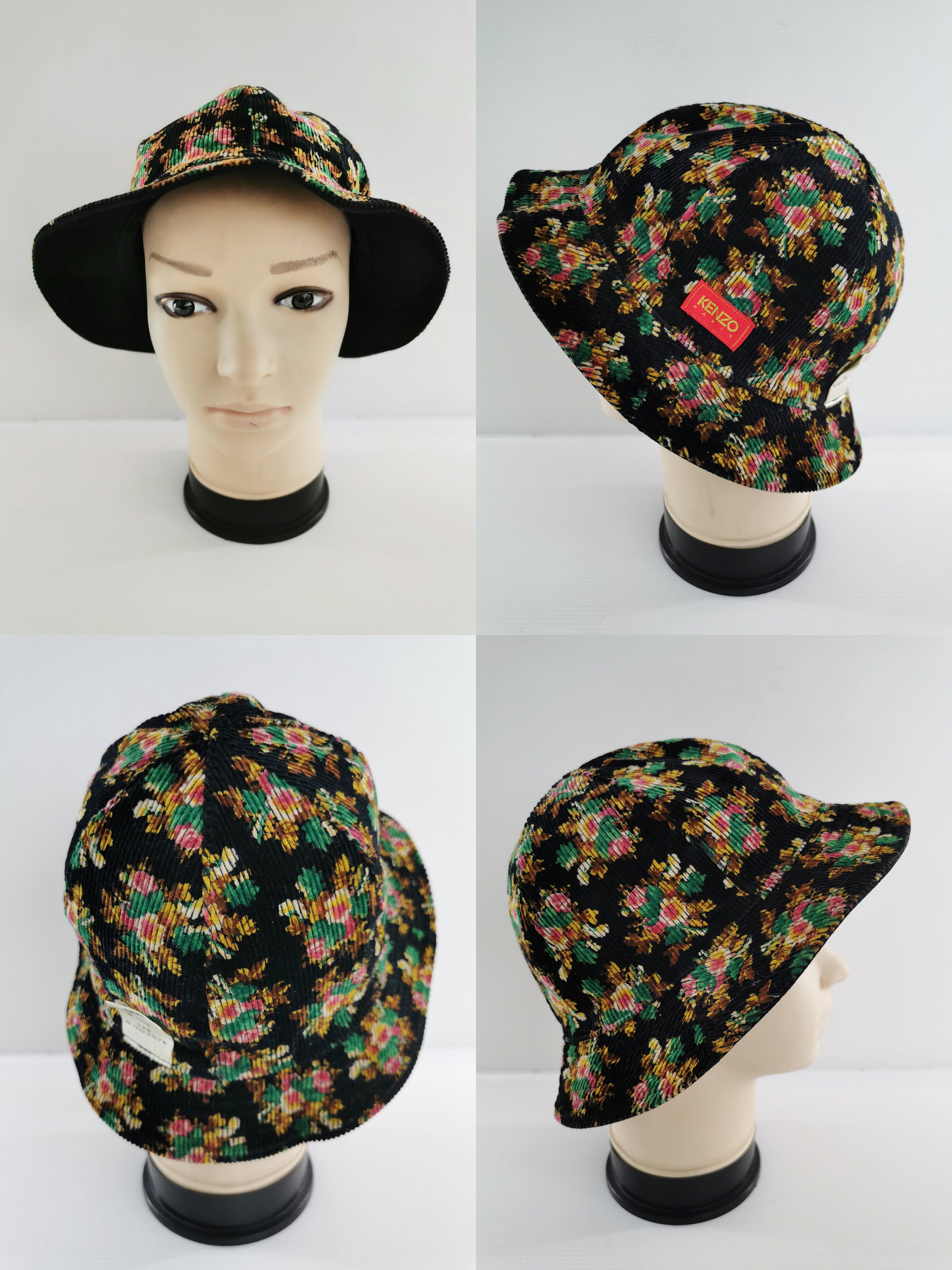 Kenzo Hat Vintage 90's Kenzo Reversible Bucket Hat Made in