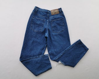 パンツ 90s ARMANI jeans denim pants Vintage Armani Jeans Denim Pants Metal Logo Straight y2k 90s