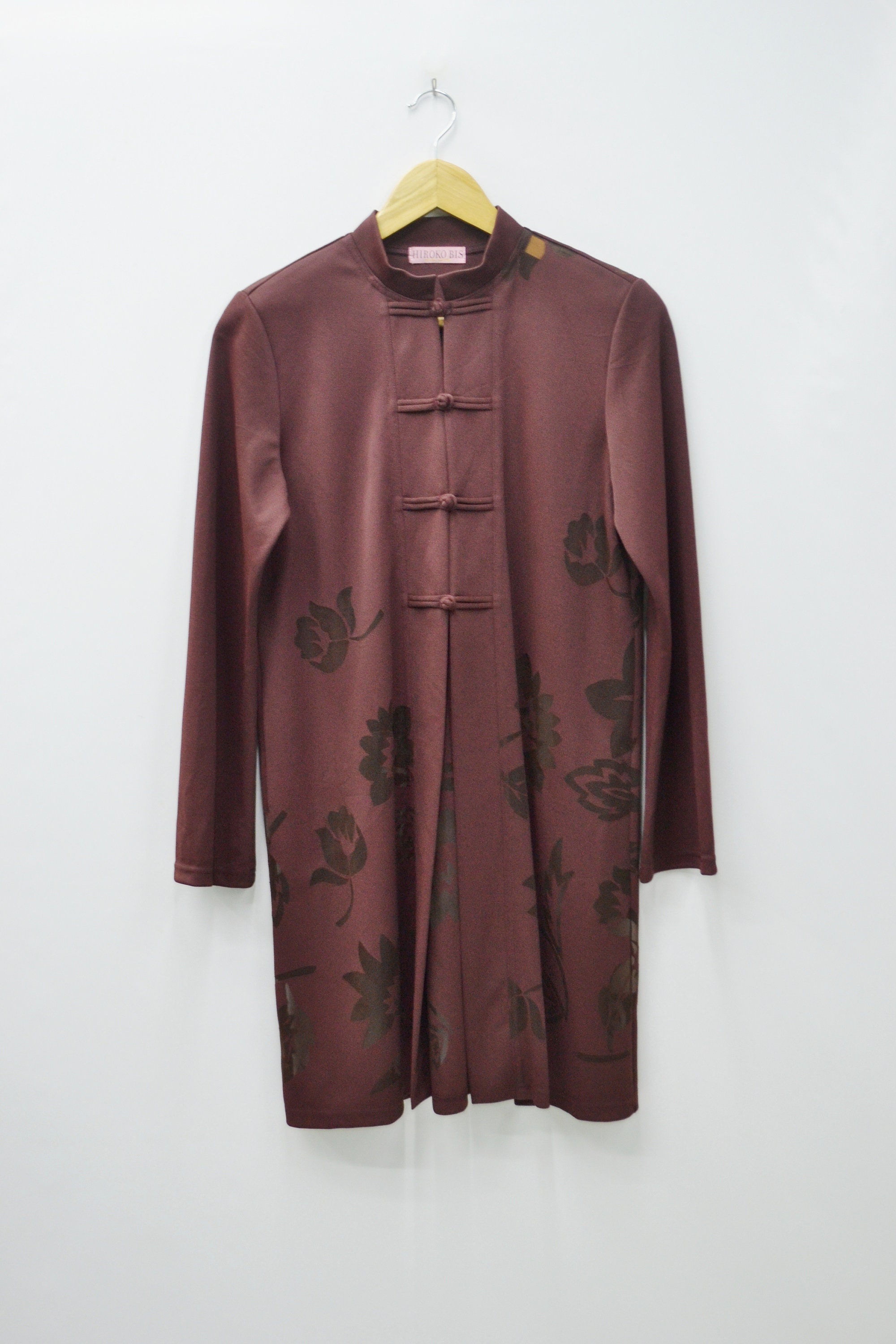 HIROKO KOSHINO レトロ 総柄 ジャガード 長袖 セットアップ HIROKO KOSHINO レトロ 総柄 ジャガード 長袖 セットアップ