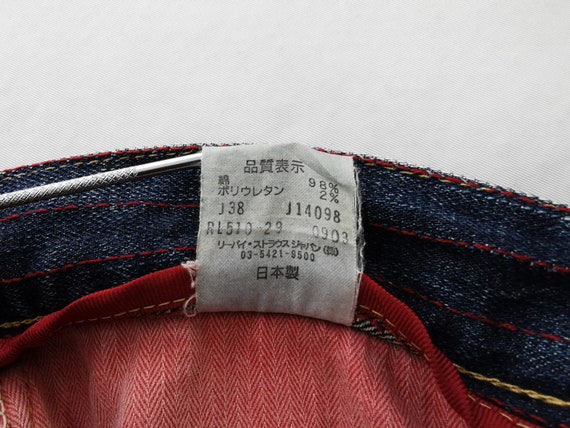 Levis Jeans Vintage 90s Levis Lot 510 Red Loop Sa… - image 10