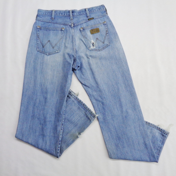 Wrangler Jeans Distressed Destroy Vintage Size 31 Wrangler Pants Vintage Wrangler Denim Jeans Pants Size 31/32x32