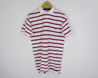 Polo Sport Shirt Vintage Polo Sport Ralph Lauren Poloshirt Vintage Polo Sport Ralph Lauren Gestreiftes Poloshirt Größe XS