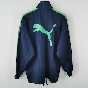Puma Jacket Vintage Puma Track Jacket 90s Puma Made In Japan Big Logo Track Top Jacket Size L