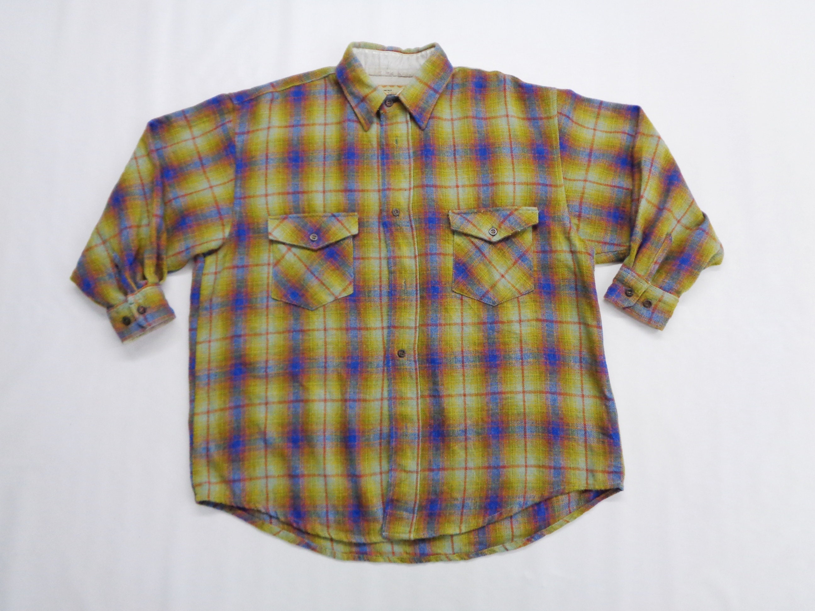 Bartack Shirt Vintage Size F Bartack Button Shirt Bartack | Etsy