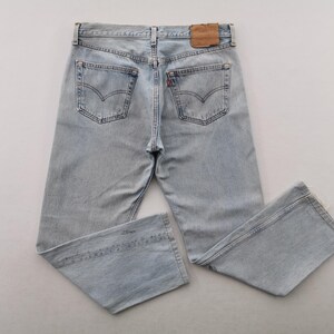 Levis Jeans Distressed Vintage 90s Levis 501 Denim Jeans Made In USA Size 34