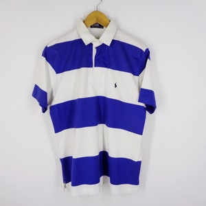 Polo Ralph Lauren Shirt Vintage Ralph Lauren Polo Shirt 90s Polo By Ralph Lauren Striped Polo Shirt Size M
