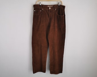 Pantalones Levis Vintage 90s Levis Lote 569 Pantalones de pana Tamaño 36/34x32