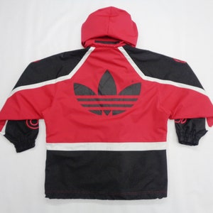 Adidas Jacket Vintage Adidas Windbreaker 90s Adidas Made In Japan Big Logo Colorblock Jacket Size S