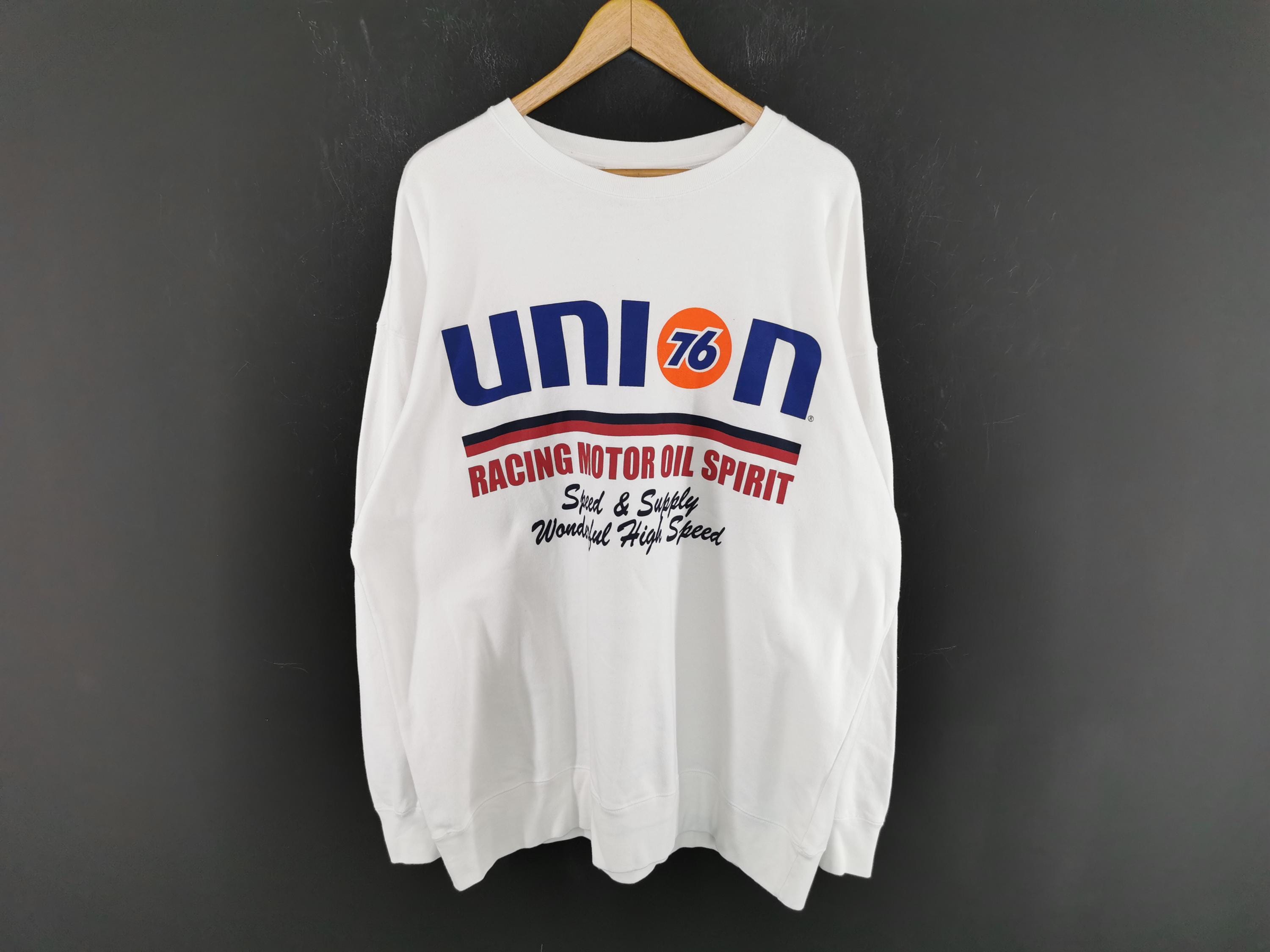 Union 76 Sweatshirt Union 76 Lubricants Racing Fuel Big Logo